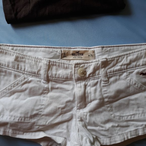 Hollister SoCal Stretch White Womens Shorts - Picture 3 of 7